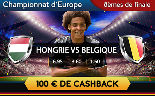 Promotion pour le match Belgique - Hongrie sur Bet 777