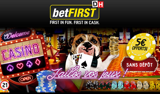 Jeux de casino sur Betfirst