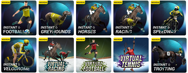 Nouveauté sports virtuels