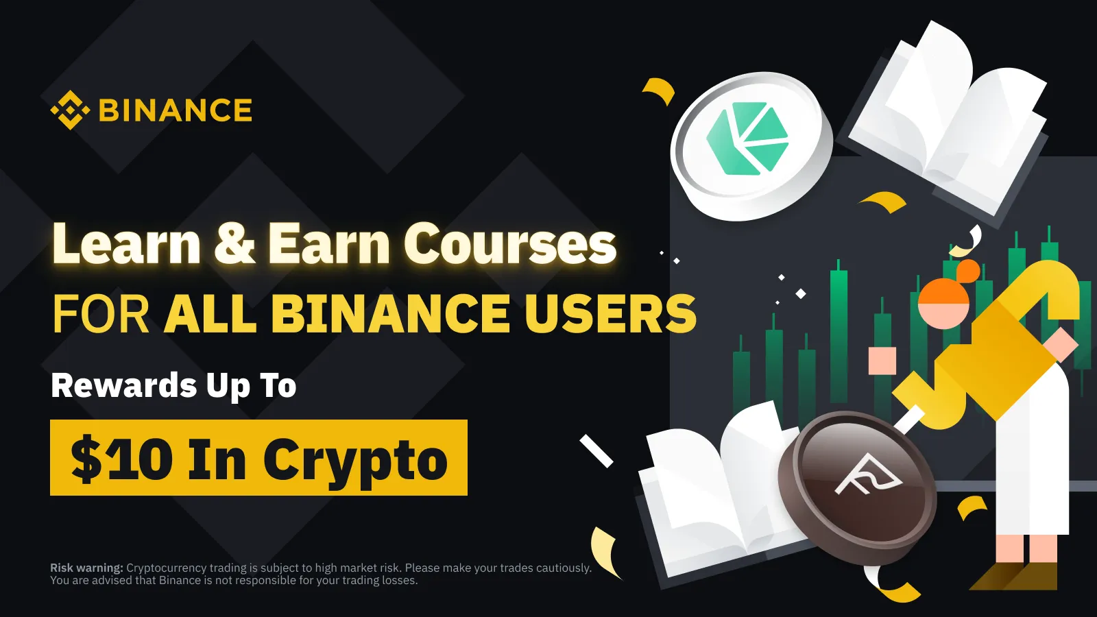 Gagnez des crypto en apprenant sur Binance