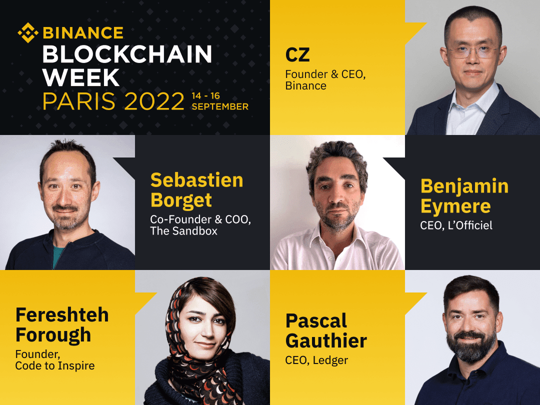 Conférenciers Binance Blockchain Week