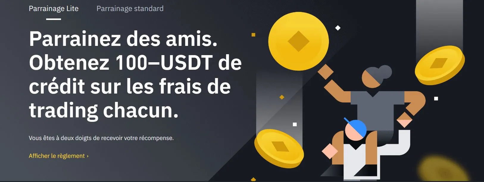 Promotion parrainage sur Binance