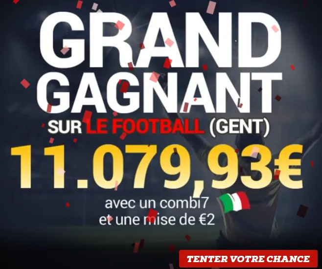 Grand gagnant Bingoal sur le football