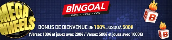 Bonus de bienvenue Bingoal