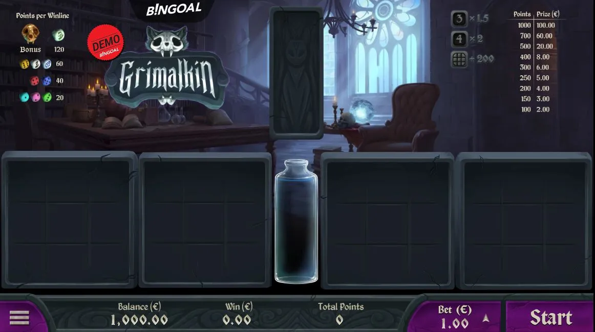 Aperçu jeu halloween Grimalkin sur Bingoal