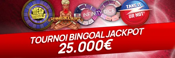 Tournoi au gros jackpot sur Bingoal Casino