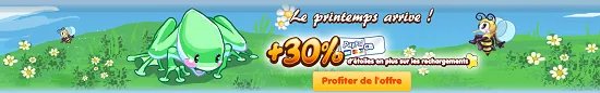 Bonus sur rechargement pour le Printemps