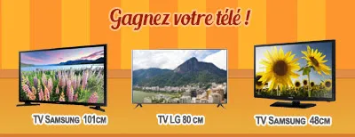 Gagnez votre télévision sur Buzzville