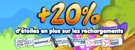 Buzzville +20% d'étoiles sur les rechargements