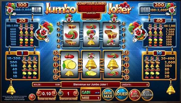 Machine à fruits Jumbo Joker