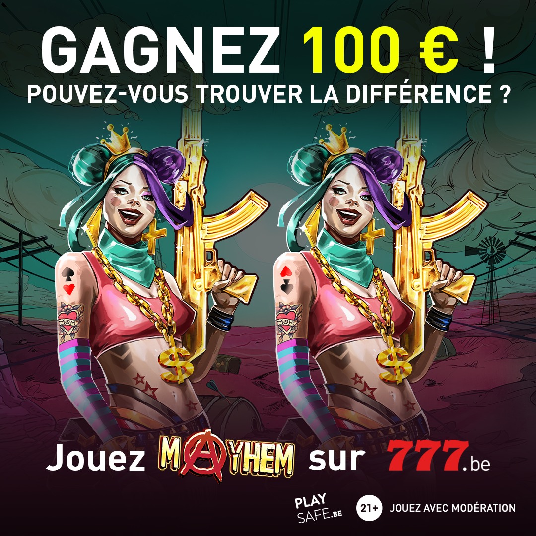 Gagnez 100 euros sur Casino777