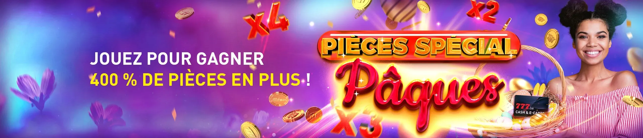 Pièces Spécial Pâques sur Casino777