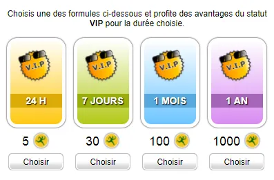 Nouveaux abonnements VIP Click Shoot