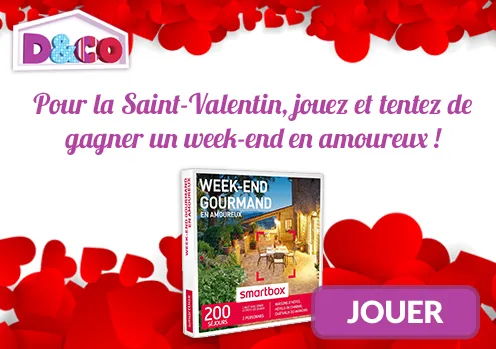 Gagnez un weekend en amoureux pour la Saint-Valentin