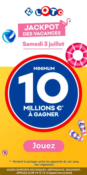 Jackpot des vacances Loto sur la FDJ