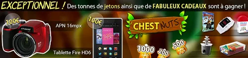 Gagnez des cadeaux sur le jeu Chestnuts