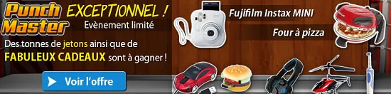 Jeu événement Punch Master sur Gooprize