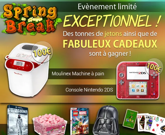 Découvrez le jeu Spring Break sur Gooprize