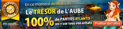 Promotion sur l'achat de parties Atlantis sur Gooprize