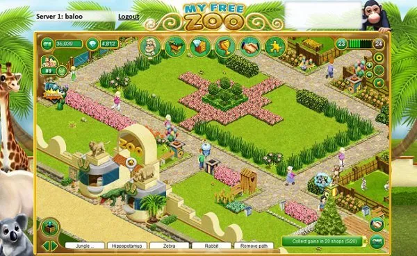 Jeu gratuit My Free Zoo