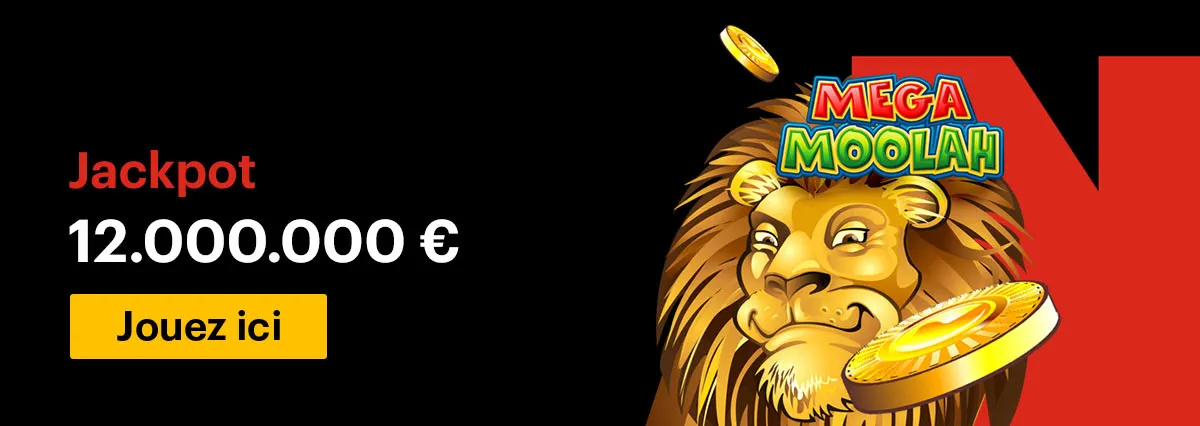 Jackpot de 12 millions d'euros sur le jeu Megah Moolah de Napoleon Games
