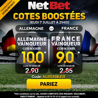 Pariez sur l'Allemagne ou sur la France
