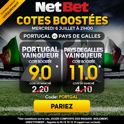 Cotes boostées pour la demi-finale de l'Euro