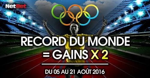 Gains doublés durant les JO sur Netbet