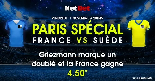 Pariez sur le match France-Suède