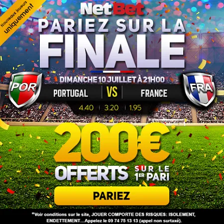 Finale de l'Euro sur Netbet