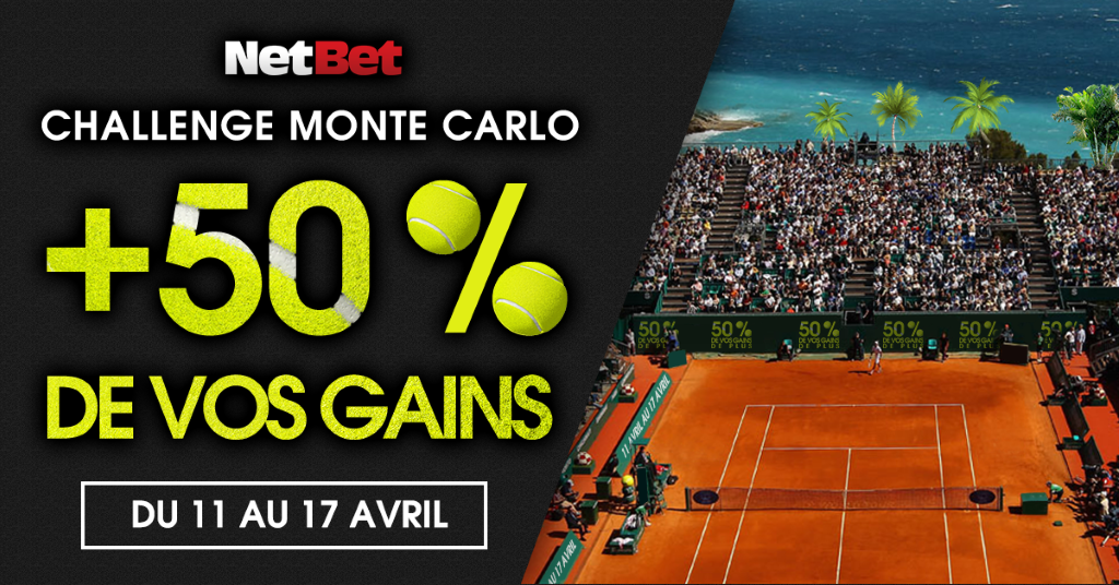 Promotion sur le tournoi de tennis de Monte Carlo
