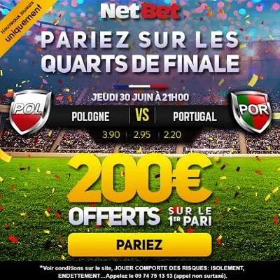 Pariez sur le match Portugal-Pologne