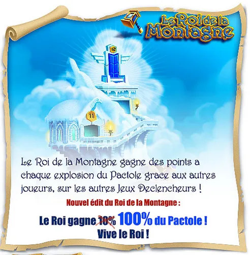 Nouvelles règles sur le Roi de la Montagne