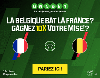 Pariez sur une victoire de la Belgique sur Unibet