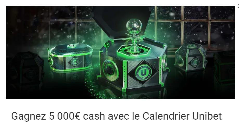 Tentez de gagner 5.000 euros aujourd'hui sur Unibet