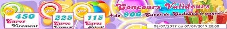 Concours Valideurs sur Wheel's Mania