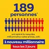 189 millionnaires loterie en 2025