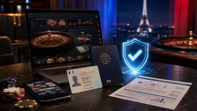 Vérification casino en ligne avec passeport, carte d’identité et sécurité numérique sur plateforme de jeu