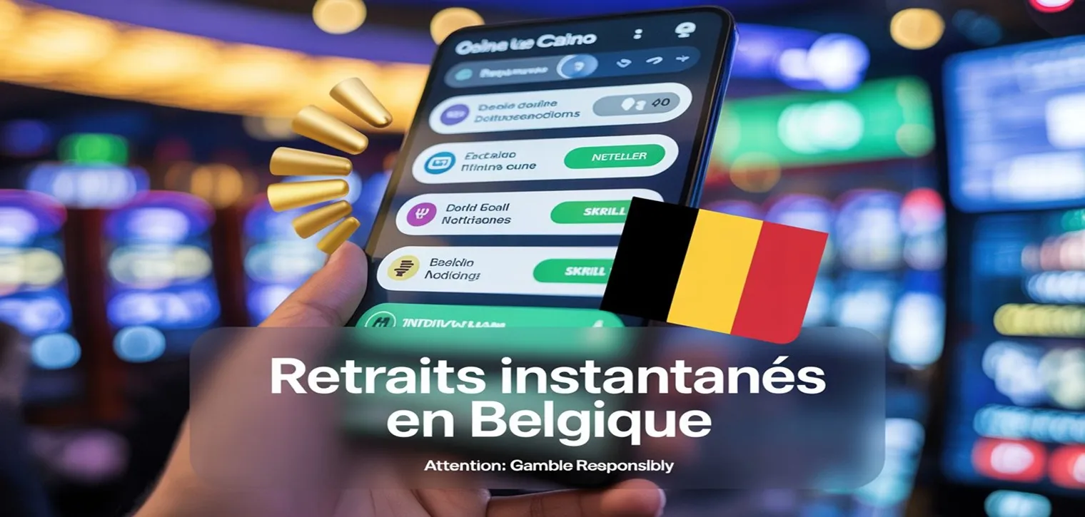 Retrait instantané casino Belgique