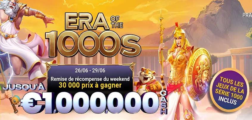 L’Ère des 1000 - Weekend Prize Drop sur Bwin Casino Belgique