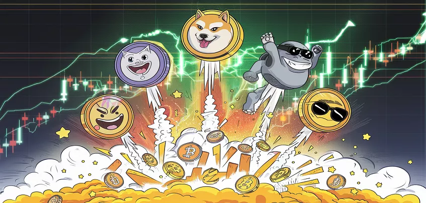Memecoins à nouveau en folie : le marché explose en juillet