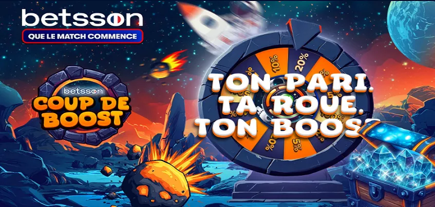 Betsson.fr : Gagnez jusqu’à 500 euros avec la roue Coup de Boost Live