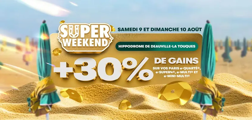 PMU.fr hippique : Super Weekend jusqu’à 20 € de bonus à gagner
