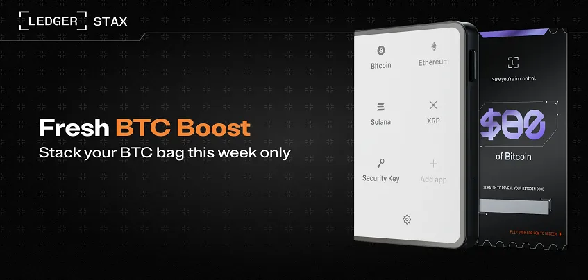 Ledger : Offre Boost BTC Flash, sécuriser ses cryptos tout en gagnant du BTC