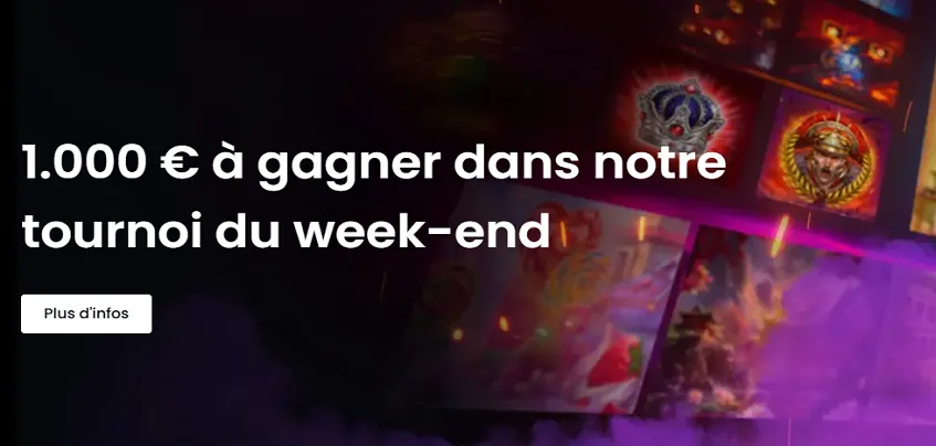 Tournoi du weekend sur Casino777 : 1.000 € à gagner