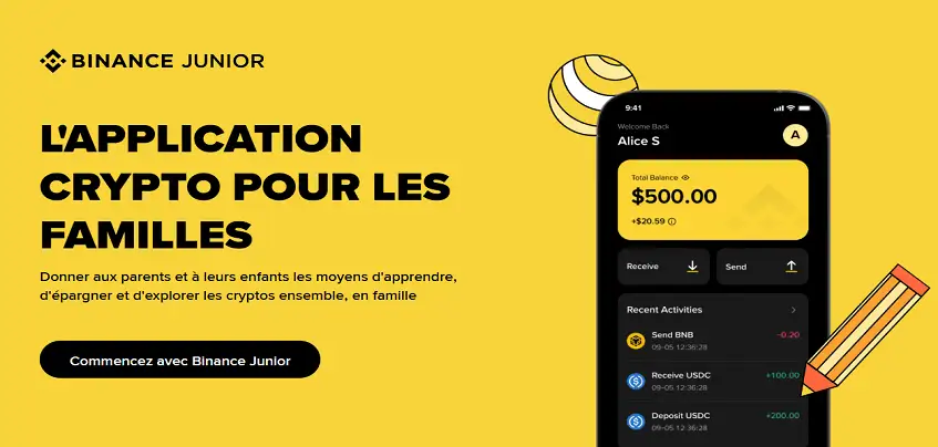 Binance Junior, nouvelle façon d'épargner en famille