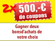 Gagnez 500€ d'achat