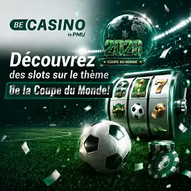 BeCasino présente ses slots football sur le thème de la Coupe du Monde 2026 dans une ambiance casino verte