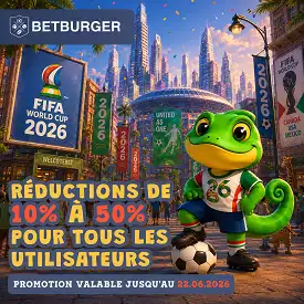 Promotion BetBurger Coupe du monde 2026 avec réductions