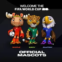 Trois mascottes officielles de la Coupe du Monde 2026